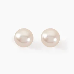 Boucles D'oreilles Suki Or Jaune Perle De Culture