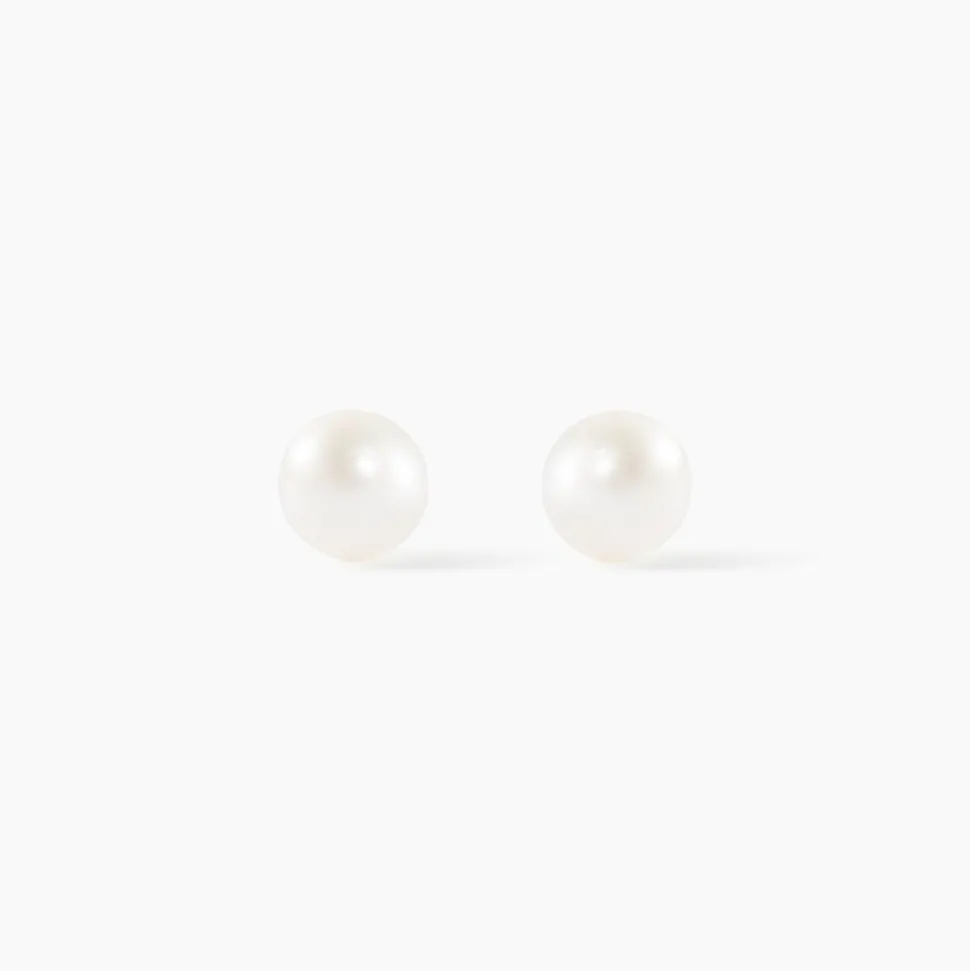 Boucles D'oreilles Suki Or Jaune Perle De Culture