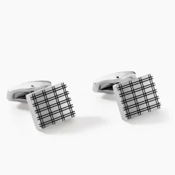 Boutons De Manchettes Athos Acier Argenté|JOURDAN Discount