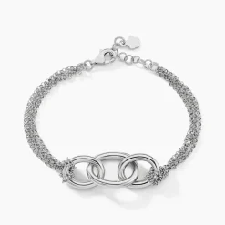 Bracelet Abassia Argent Blanc