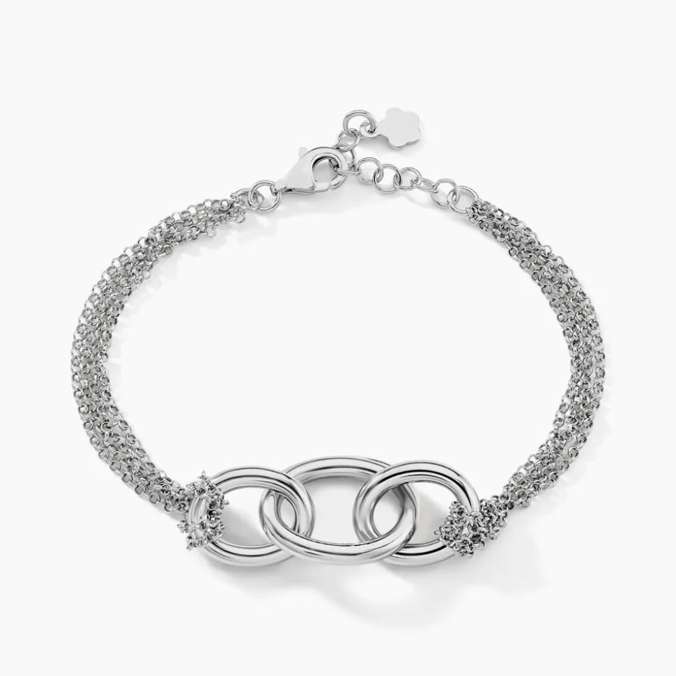 Bracelet Abassia Argent Blanc