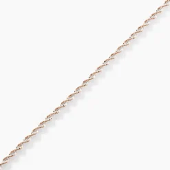 Bracelet Abie Torsade Argent Bicolore