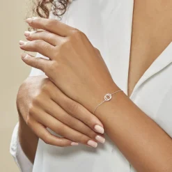 Bracelet Absolu Or Blanc Diamant|Marc Orian