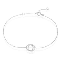 Bracelet Absolu Or Blanc Diamant|Marc Orian