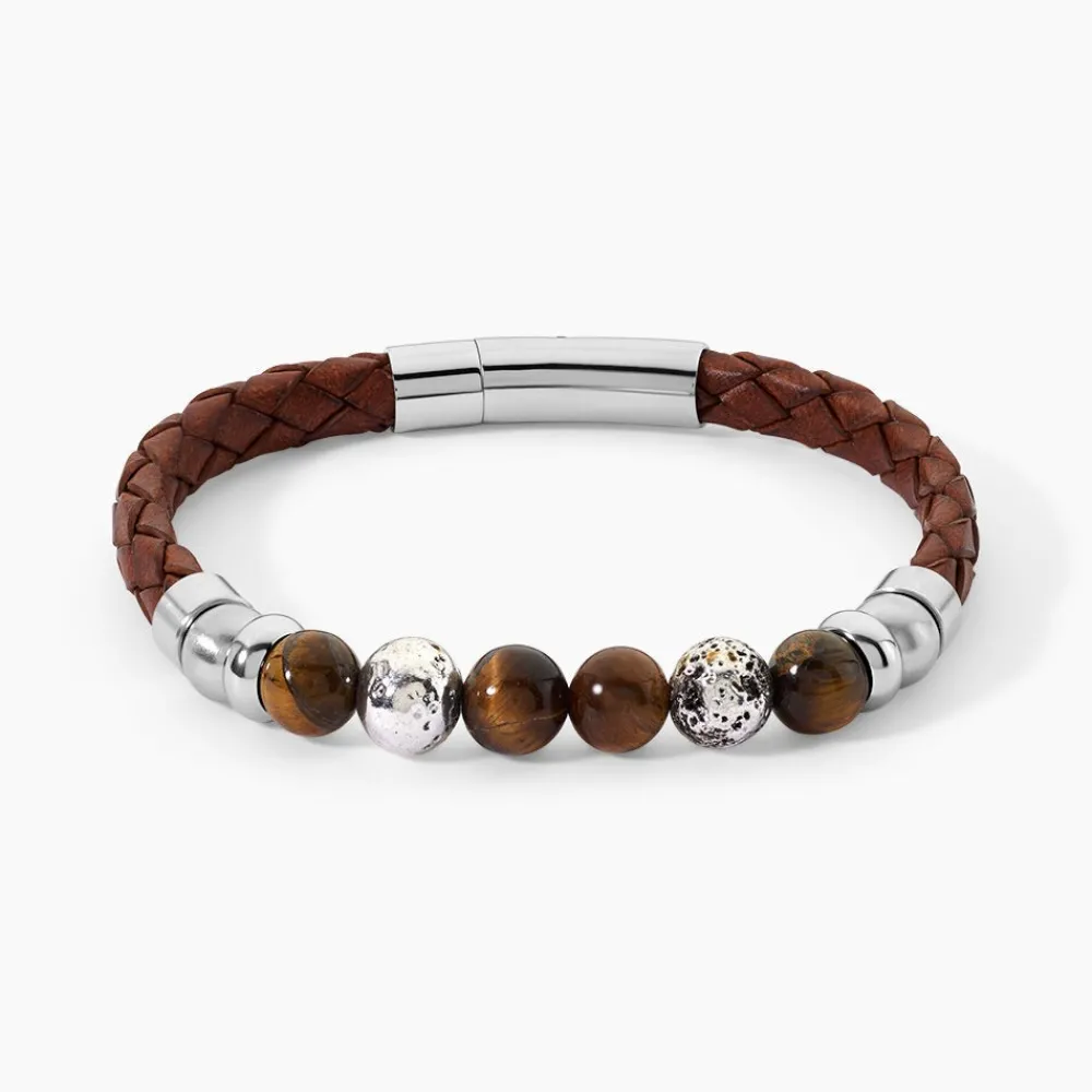 Bracelet Acier Blanc Abraham Pierre De Synthese|Marc Orian Discount