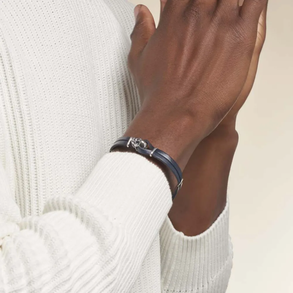 Bracelet Acier Blanc Achil|Marc Orian Discount