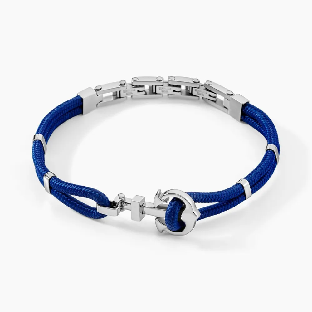 Bracelet Acier Blanc Analya Cordon|Marc Orian