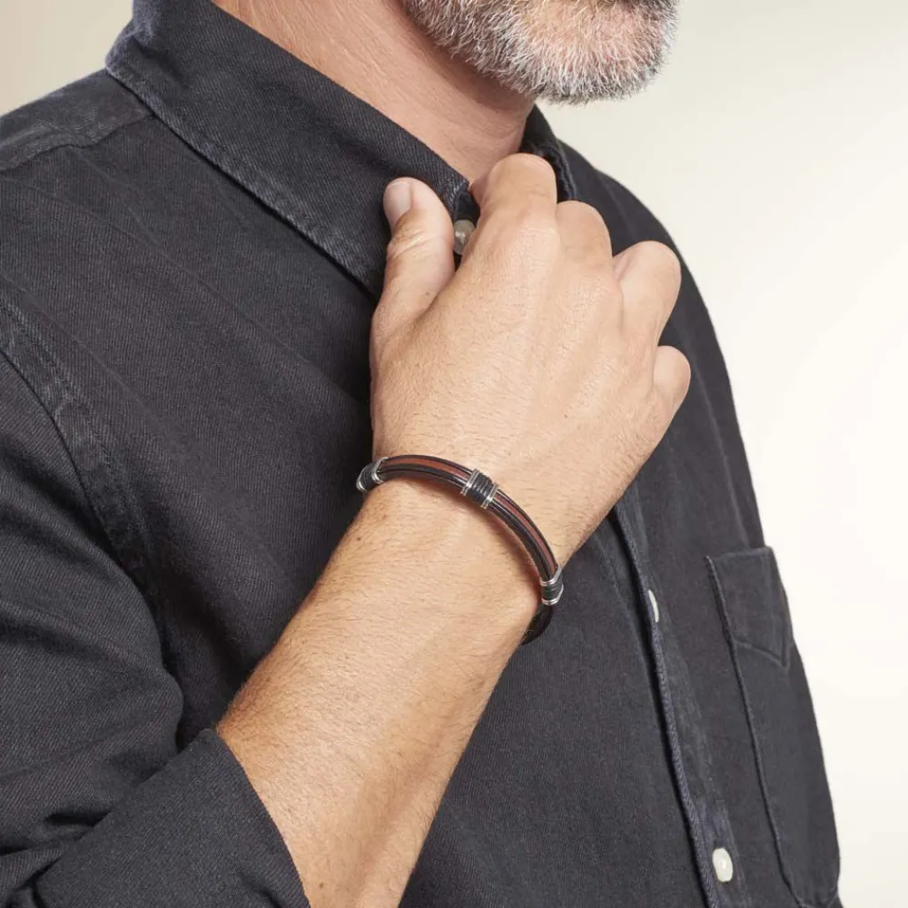 Bracelet Acier Blanc Jeff|Marc Orian New