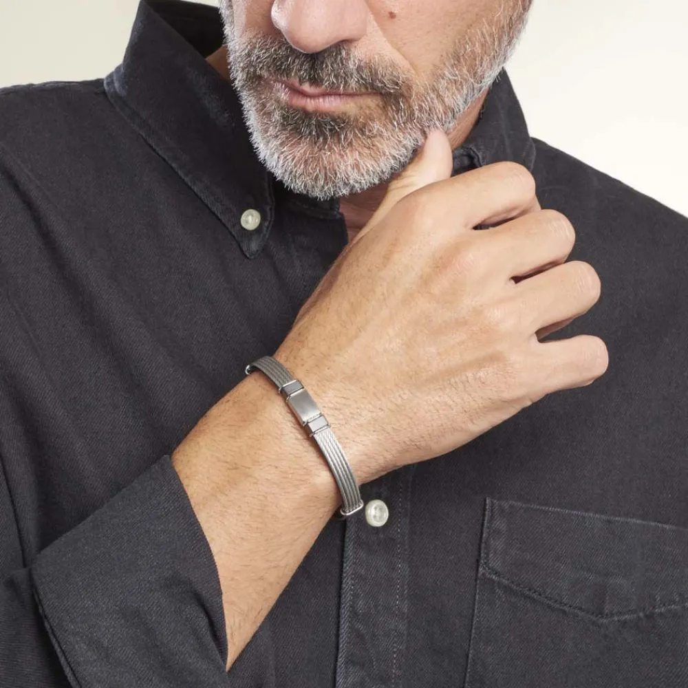 Bracelet Acier Blanc Joffrey|Marc Orian Discount