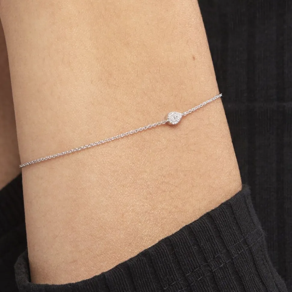 Bracelet Adhira Or Blanc Diamant