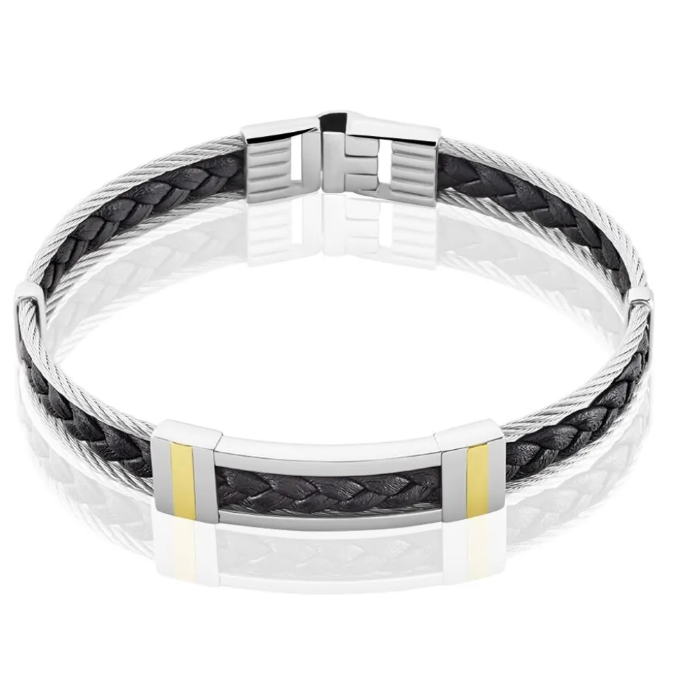 Bracelet Aichatou Or Acier Blanc