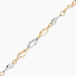 Bracelet Alejo Maille Fantaisie Or Bicolore