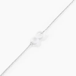 Bracelet Alicia Argent Blanc Céramique|Marc Orian Outlet