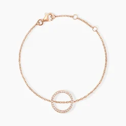 Bracelet Alysone Argent Rose Oxyde De Zirconium