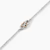 Bracelet Amuri Argent Bicolore Oxyde De Zirconium