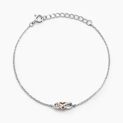 Bracelet Amuri Argent Bicolore Oxyde De Zirconium