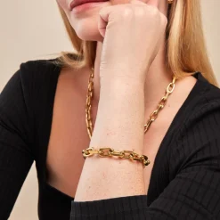 Bracelet Anadia Acier Jaune