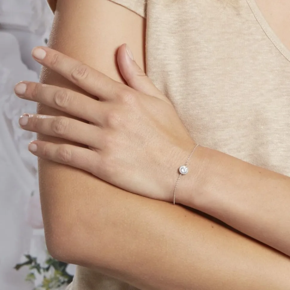 Bracelet Anaissa Argent Blanc Oxyde De Zirconium