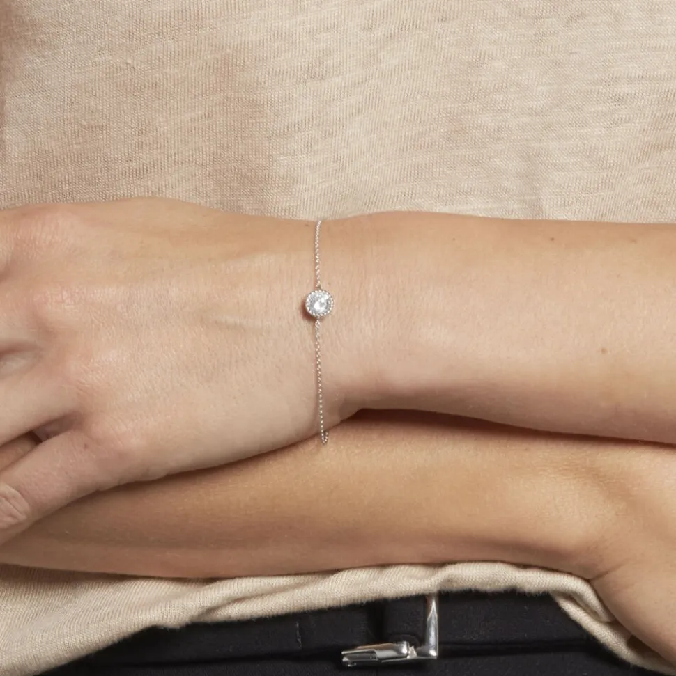 Bracelet Anaissa Argent Blanc Oxyde De Zirconium