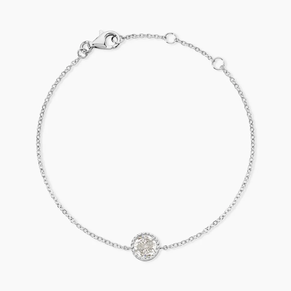 Bracelet Anaissa Argent Blanc Oxyde De Zirconium