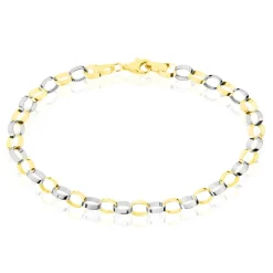 Bracelet Andrej Maille Fantaisie Or Bicolore