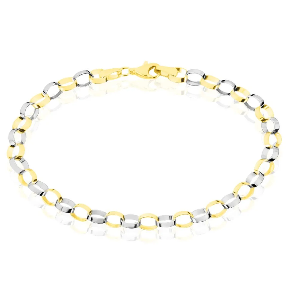 Bracelet Andrej Maille Fantaisie Or Bicolore