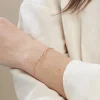 Bracelet Andrew Argent Rose Oxyde De Zirconium Rose