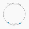 Bracelet Angelika Argent Blanc Pierre De Synthese