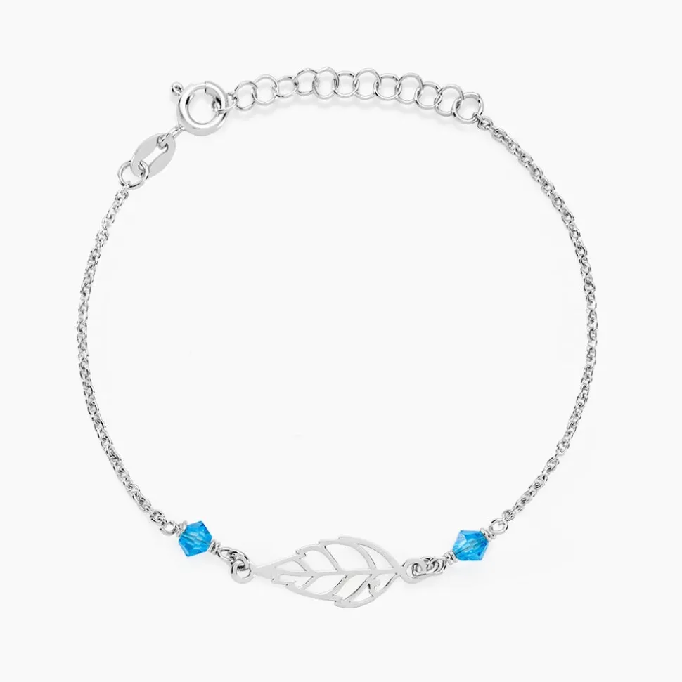 Bracelet Angelika Argent Blanc Pierre De Synthese