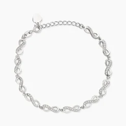 Bracelet Anka Argent Blanc Oxyde De Zirconium