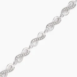 Bracelet Anka Argent Blanc Oxyde De Zirconium