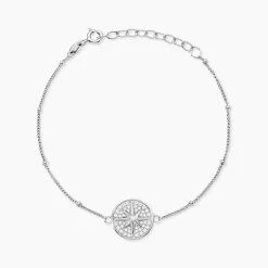Bracelet Apollinaris Argent Blanc Oxyde De Zirconium