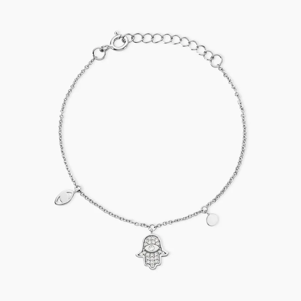Bracelet Argent Basten Oxydes De Zirconium