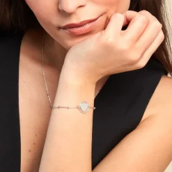 Bracelet Argent Blanc Akosua|Marc Orian Outlet