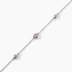 Bracelet Argent Blanc Blossom Bash Oxyde De Zirconium
