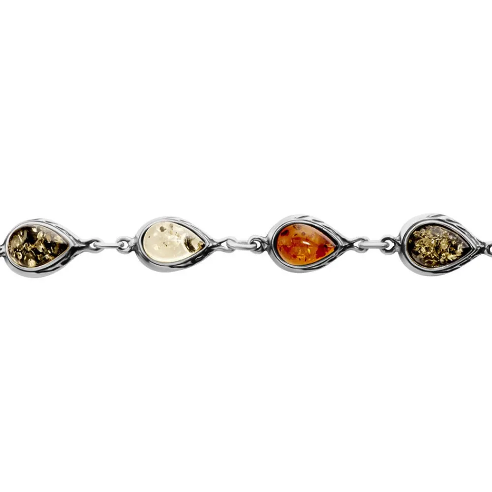 Bracelet Argent Blanc Fallone Ambres|Marc Orian New
