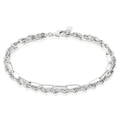 Bracelet Argent Blanc Livio