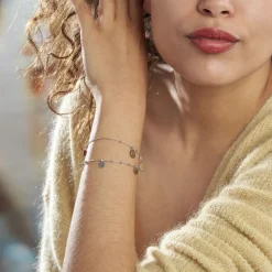 Bracelet Argent Blanc Merve