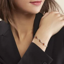 Bracelet Argent Blanc Mounyaae Ambre|Marc Orian Discount