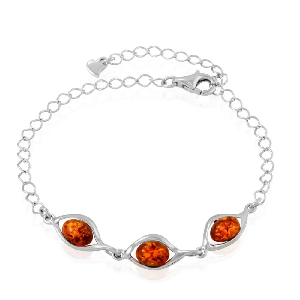 Bracelet Argent Blanc Mounyaae Ambre|Marc Orian Discount