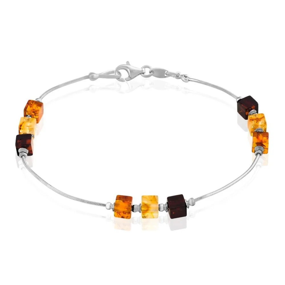 Bracelet Argent Blanc Ridaae Ambres|Marc Orian Online