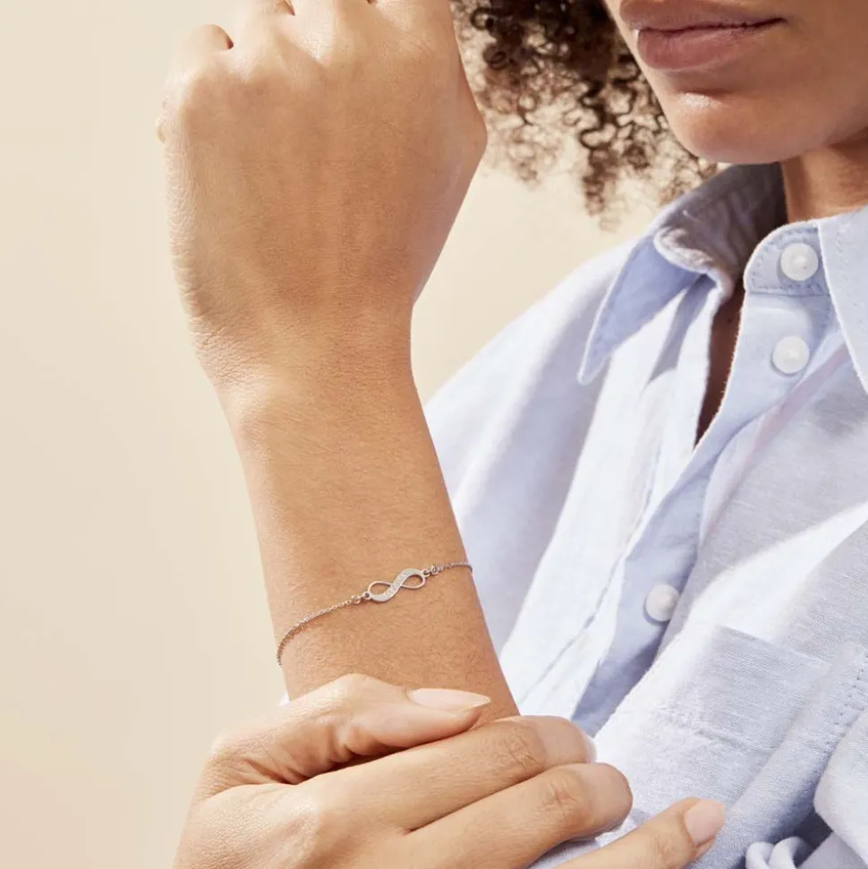 Bracelet Argent Blanc Wandis
