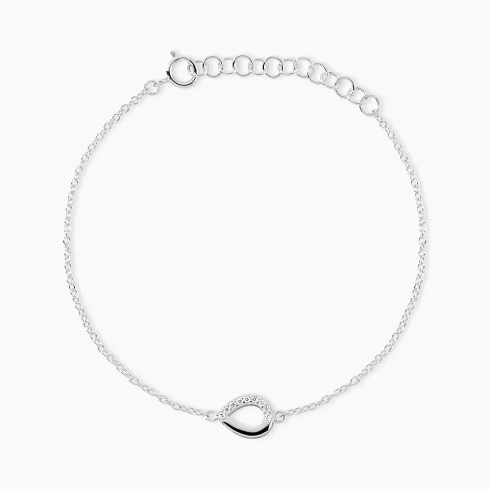 Bracelet Argent Tancelin Oxydes De Zirconium