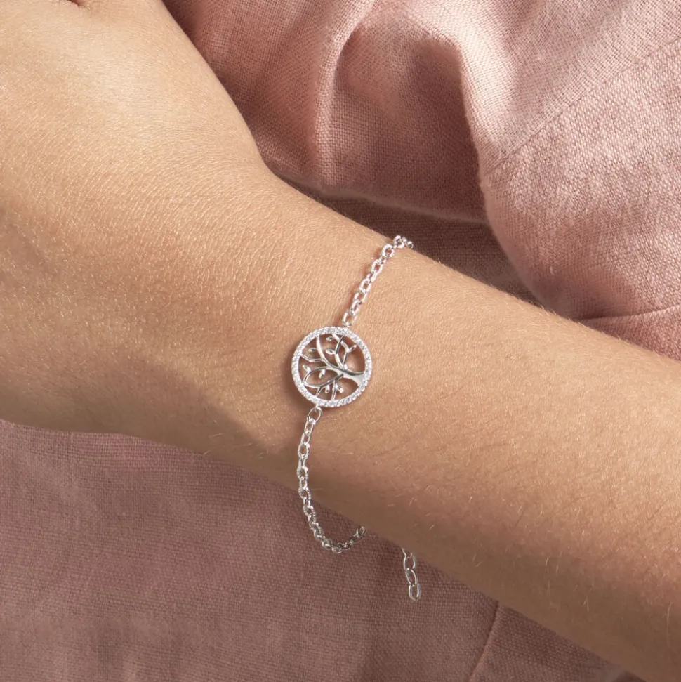 Bracelet Argent Urcisse Oxydes De Zirconium