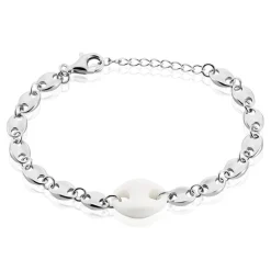 Bracelet Ashoka Argent Blanc Céramique|Marc Orian Best