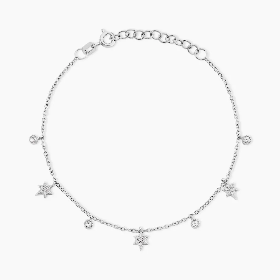 Bracelet Astria Argent Blanc Oxyde De Zirconium