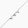 Bracelet Bartoumieu Argent Blanc Oxyde De Zirconium