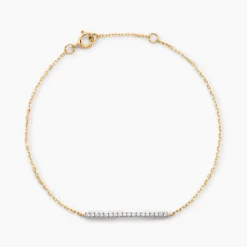 Bracelet Beckah Or Jaune Oxyde De Zirconium