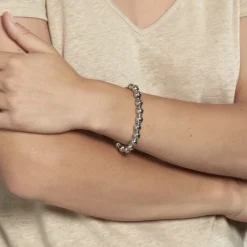 Bracelet Bilou Acier Blanc|Marc Orian Sale