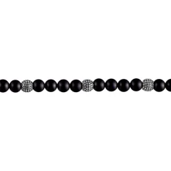 Bracelet Boules Acier Gris Laloun